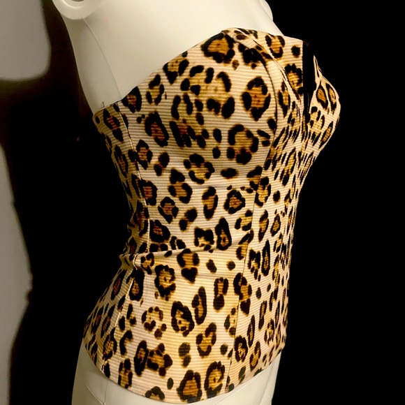 Guess Leopard Strapless corset top - Picture 3 of 6